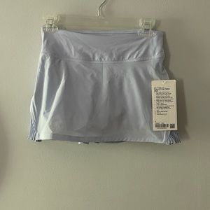 Lululemon play off the pleats mid rise skirt in pastel blue